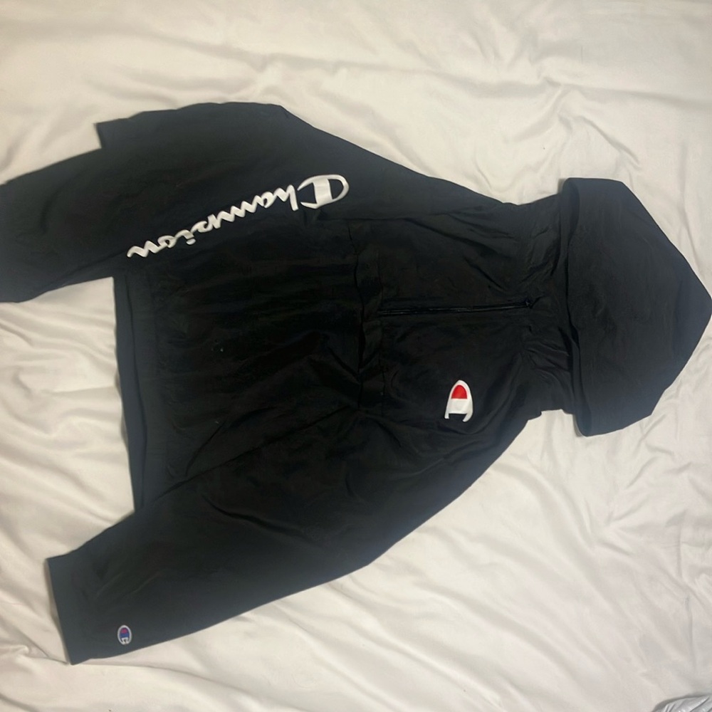 Champion Black Hoodie Jacket